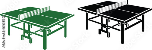 Ping pong table vector illustration icon table tennis