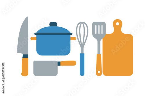 Kitchen Utensils and Cooking Pot