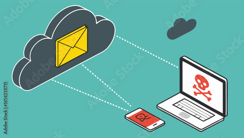 Email Phishing Attack Infected Laptop and Smartphone.