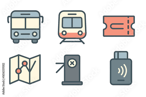 Public Transport Icons