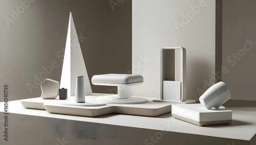  Bold Minimalism – Futuristic Minimal Product Display