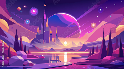 night city scene