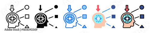 Perception icon Multi Style Vector Illustration