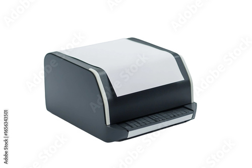Portable label marker machine isolated on transparent background