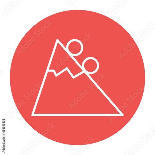 Snow Avalanche Icon