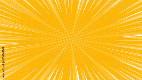yellow zoom comic backgound vector