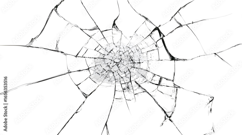 Obraz premium crack glass png