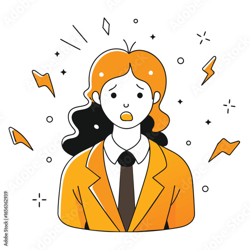 Autumn Season Woman Flat Vector Illustration