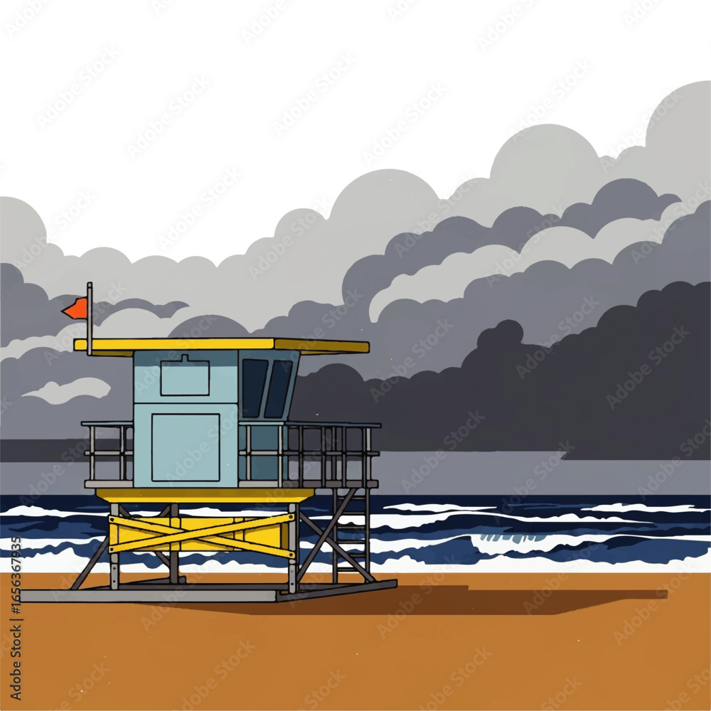 Obraz premium hurricane warning