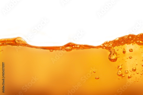 Close up bright orange juice texture for health and nature waves