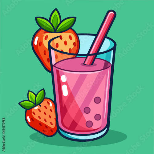 Strawberry Smoothie Recipe.  Refreshing Summer Drink