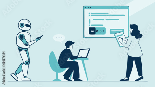 HumanRobot Collaboration AIPowered Teamwork in Modern Workplace.
