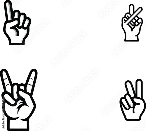 Hand Gestures, Communication, and Expression VECTOR