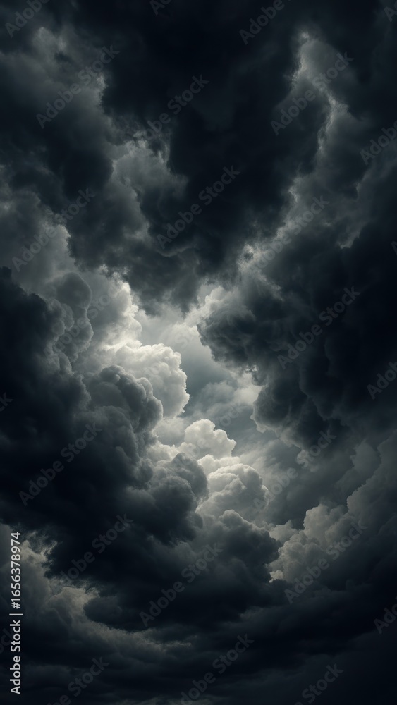 Obraz premium Dramatic stormy sky clouds