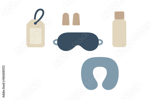 Travel Comfort Kit with Sleep Mask and Neck Pillow