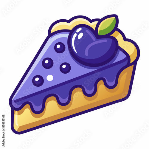 Scrumptious Blueberry Pie.  A Delightful Dessert