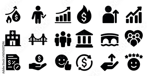 set of icons of different countries