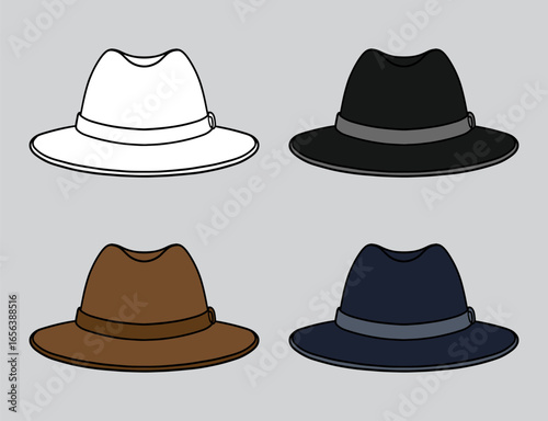 hats collection vector