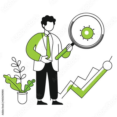  food ordering business illustration of a woman 