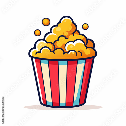 A Bucket of Popcorn.  A Delicious and Fun Snack for Movie Nights