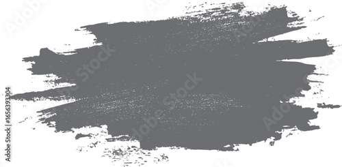 Distressed brush stroke texture. Grunge paint splash effect with rough edges. Abstract hand drawn ink stroke for background and overlay