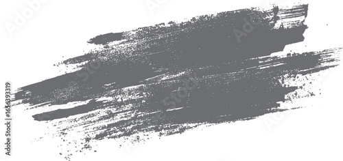 Dark grunge paint stroke texture. Rough hand drawn ink brush with distressed edges. Abstract splash mark for retro and creative artwork