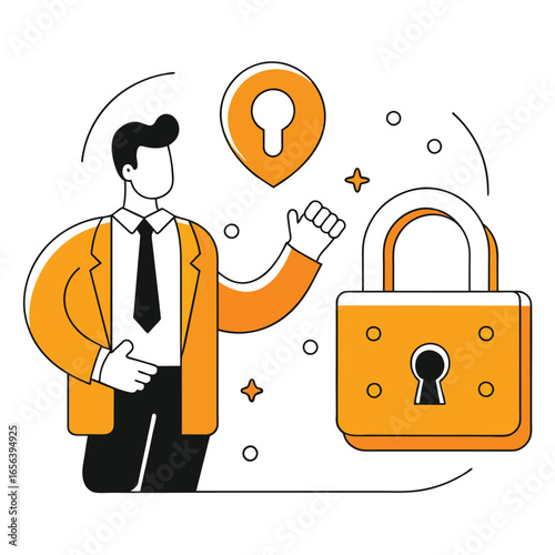 package tracking business illustration woman