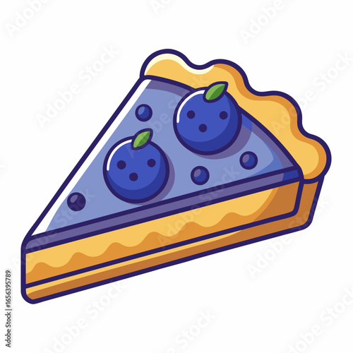 Scrumptious Blueberry Pie.  A Delightful Dessert