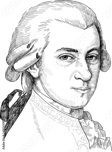 Wolfgang Amadeus Mozart - as a prolific and influential composer of the Classical period.