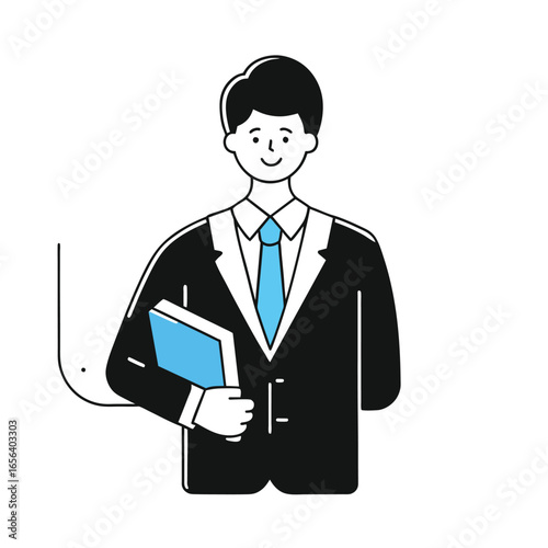 businessman with headset