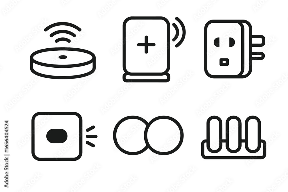 Fototapeta premium Smart Home Device Icons Collection