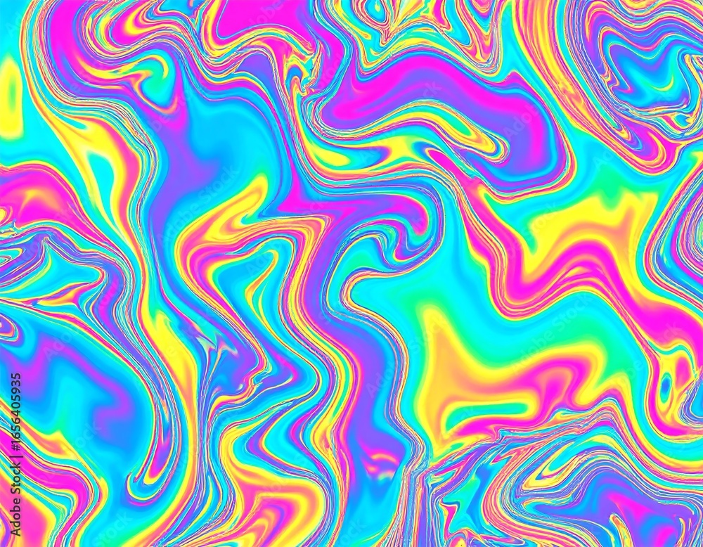 Fototapeta premium Vibrant swirling abstract pattern