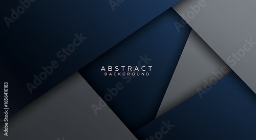 深藍と銀の幾何学模様