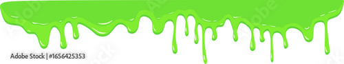 Green Slime Drip Splash
