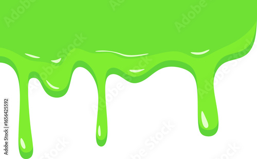 Green Slime Drip Splash