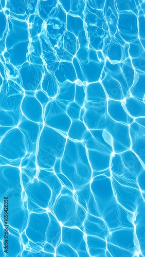 Rippled blue water surface