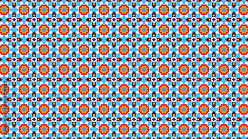 Floral pattern, vector print, vintage texture.