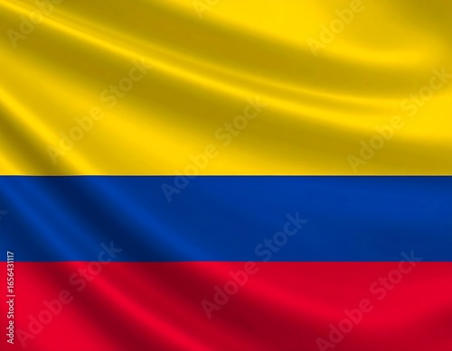 Rippled Colombian flag