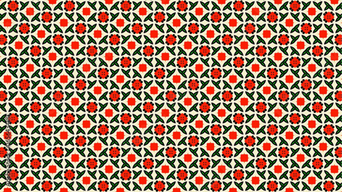 Floral pattern, vector print, vintage texture.