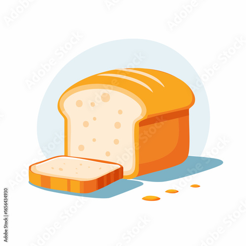 Colorful Loaf of Bread with Slice