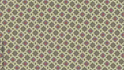Floral pattern, vector print, vintage texture.