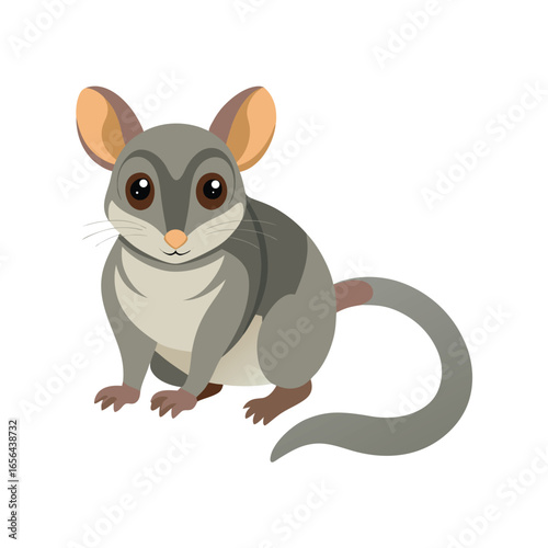 Adorable Dormouse Illustration Cute Rodent Animal Design
