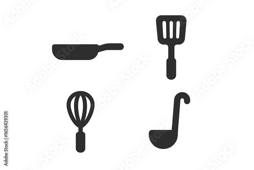 Kitchen Utensils Icons Set