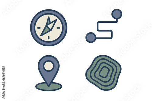 Navigation and Location Icons
