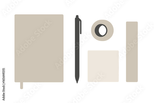 Desk items for study and work