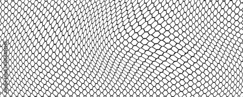 Curved net pattern. The net design is very well designed and suitable for sports equipment or apparel such as soccer goals, volleyball nets, basketball hoops, hockey nets and athletic equipment.