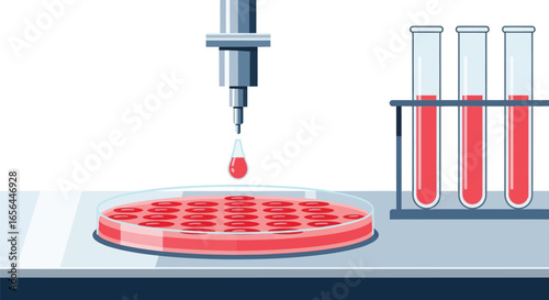 laboratory test tubes with chemicals