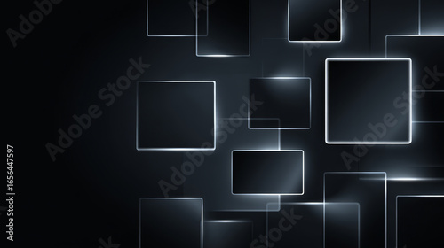 Art object for Black Friday, sales and promotions with a dark, black, colorful and effective theme. Luxury picture for advertising goods on the day of big discounts. Abstract background