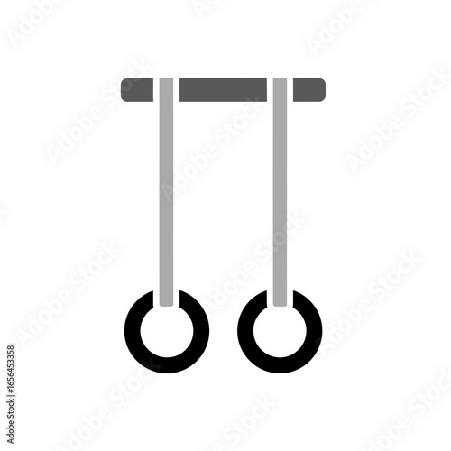 Gymnastic rings apparatus for athletic training.