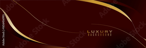 Abstract background design modern red and gold geometric elements vector illustration . luxury burgundy . Modern trendy design  . banner for baground